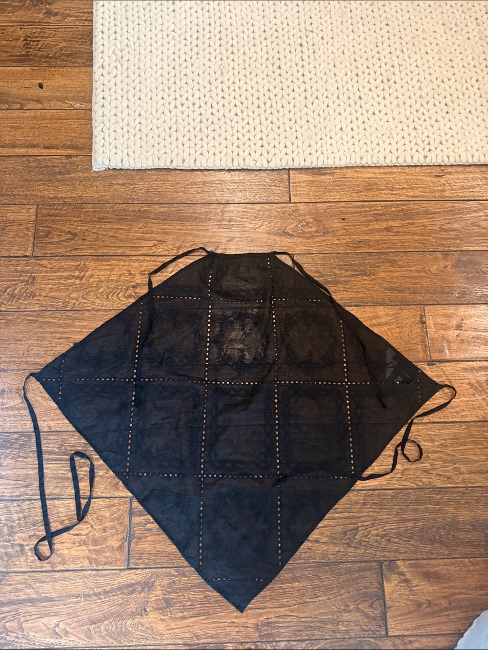 Reformation Black scarf -Style Top